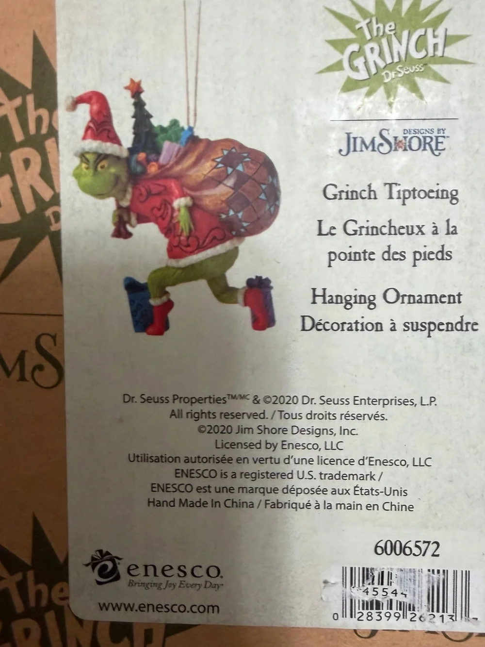 The Grinch Ornament By Jim Shore